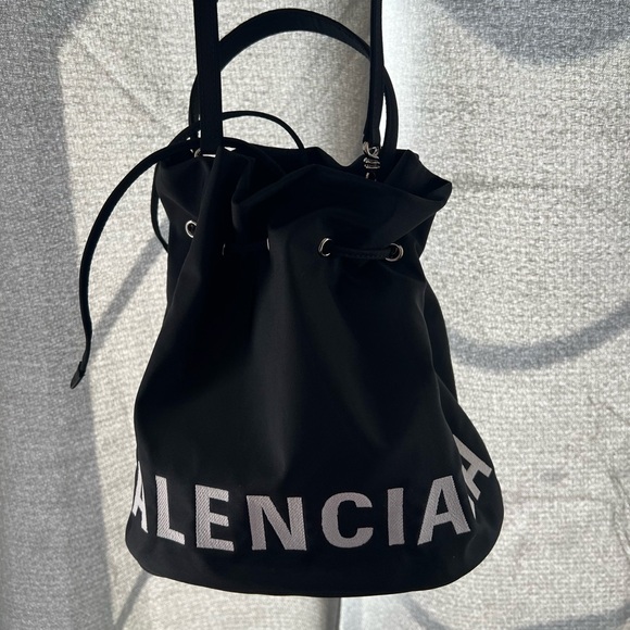 Balenciaga Wheel Small Drawstring Bucket Bag - Picture 4 of 7